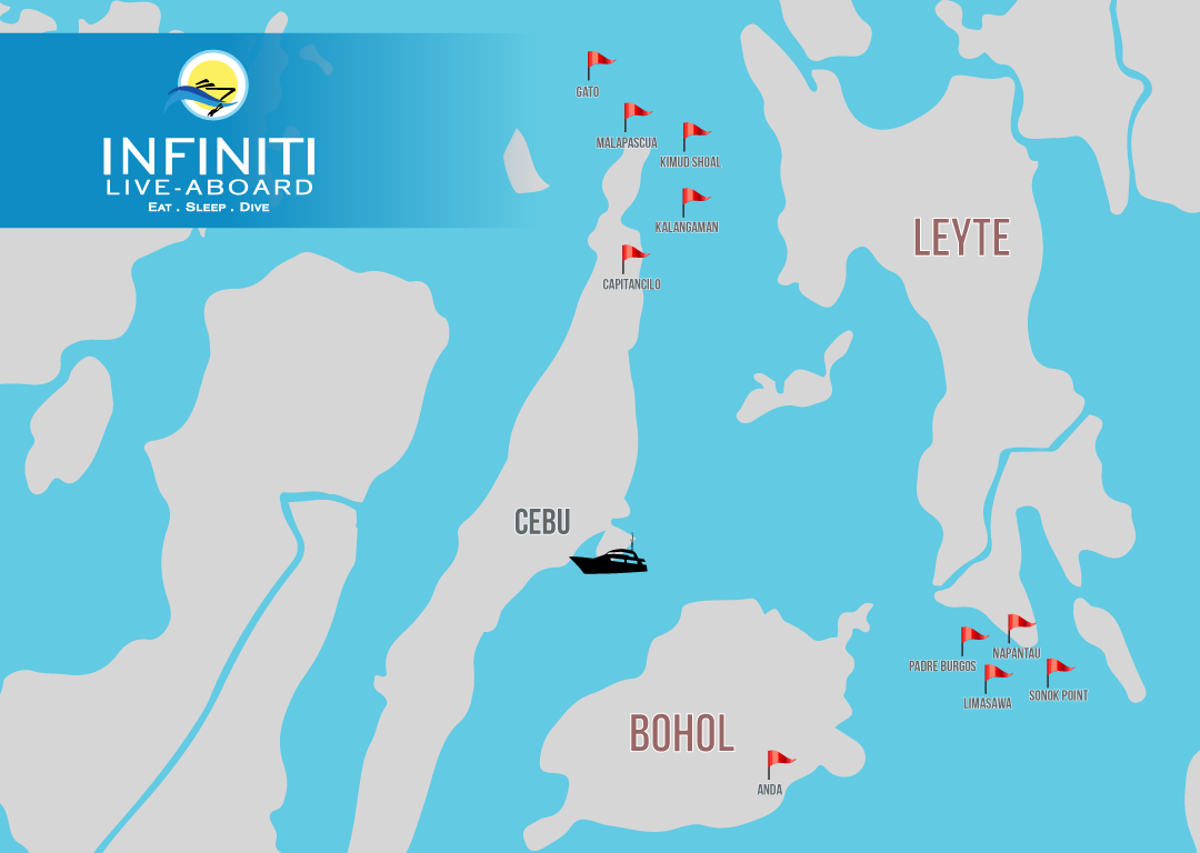 Route Malapascua and Leyte